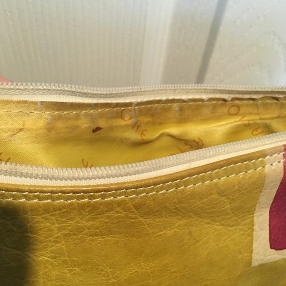 🇮🇹 Astore Leather Retro Geometric Dyed Purse - Picture 8 of 11